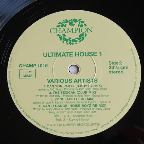 Various : Ultimate House 1 (LP, Comp)