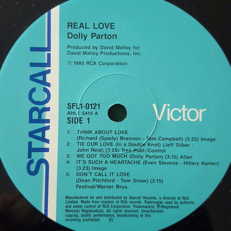 Dolly Parton : Real Love (LP, Album)