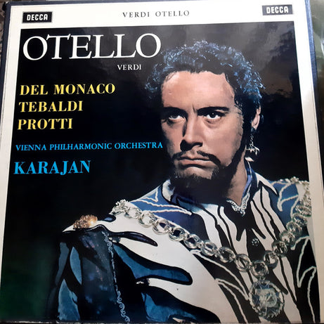 Giuseppe Verdi, Mario del Monaco, Renata Tebaldi, Aldo Protti, Wiener Philharmoniker, Herbert von Karajan : Otello (3xLP, RP + Box)
