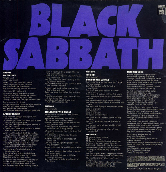 Black Sabbath : Master Of Reality (LP, Album, Box)