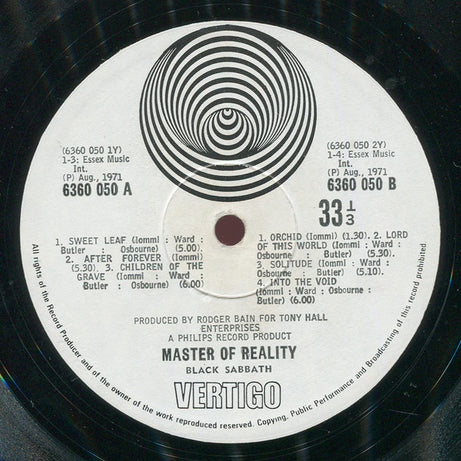 Black Sabbath : Master Of Reality (LP, Album, Box)