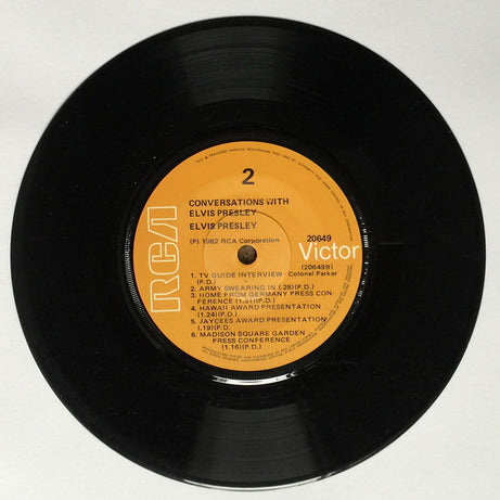 Elvis Presley : Conversations With Elvis (7", EP)