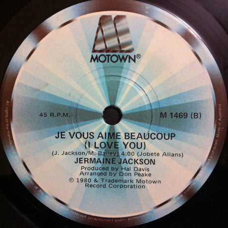 Jermaine Jackson : Let's Get Serious (7", Single)