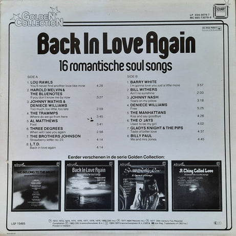 Various : Back In Love Again (LP, Comp)
