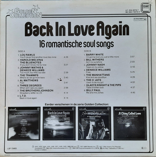 Various : Back In Love Again (LP, Comp)