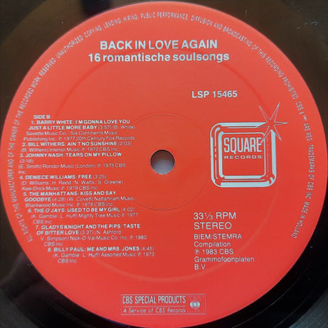Various : Back In Love Again (LP, Comp)