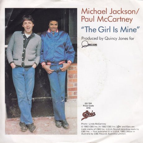 Michael Jackson / Paul McCartney : The Girl Is Mine (7", Single)