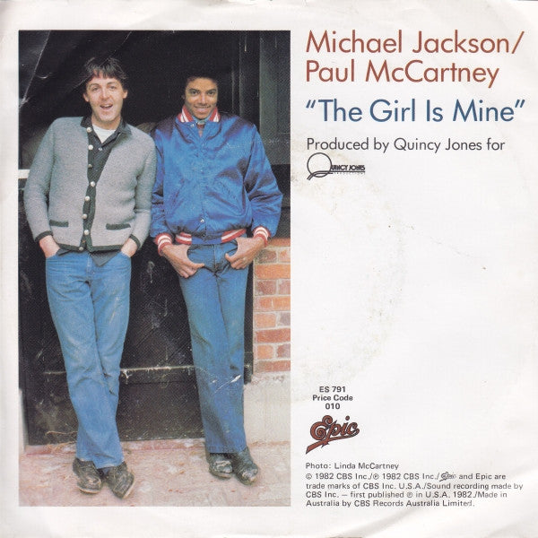 Michael Jackson / Paul McCartney : The Girl Is Mine (7", Single)