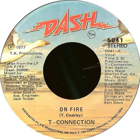 T-Connection : On Fire / Go Back Home (7", RP)