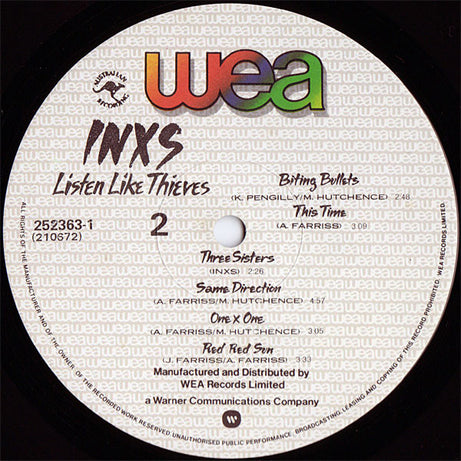 INXS : Listen Like Thieves (LP, Album)