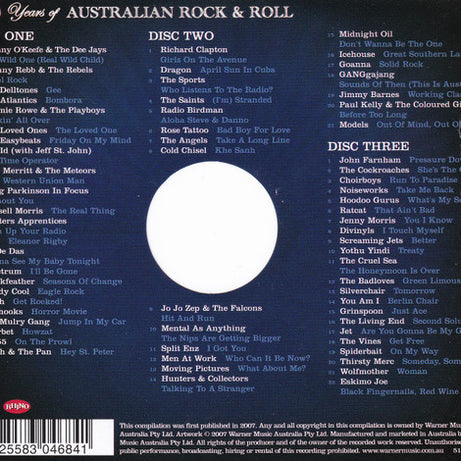 Various : 50 Years Of Australian Rock & Roll (3xCD, Comp)