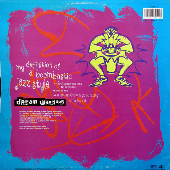 Dream Warriors : My Definition Of A Boombastic Jazz Style (12")