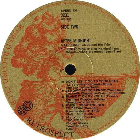 Nat "King" Cole Trio* : After Midnight (LP, Album, Mono, Club, RE)