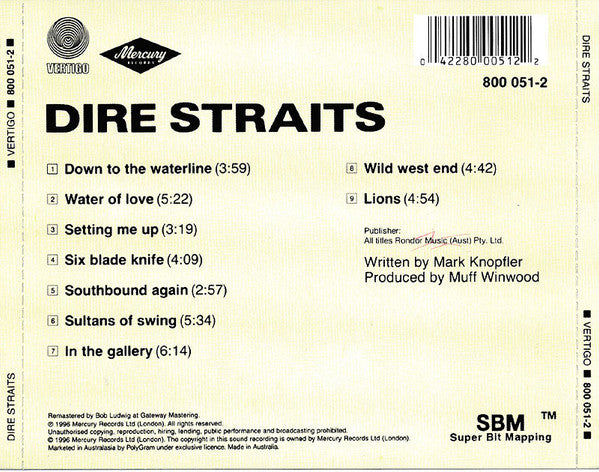 Dire Straits : Dire Straits (CD, Album, RE, RM)