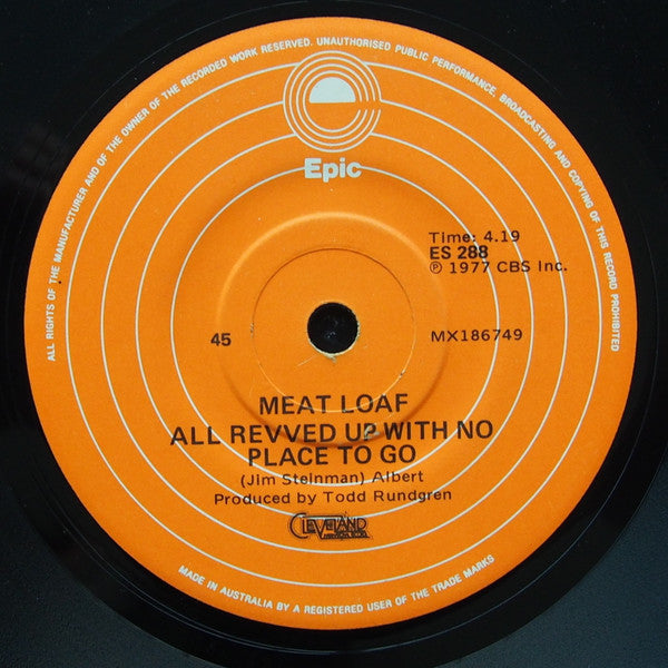 Meat Loaf : Two Out Of Three Ain't Bad (7", Single)