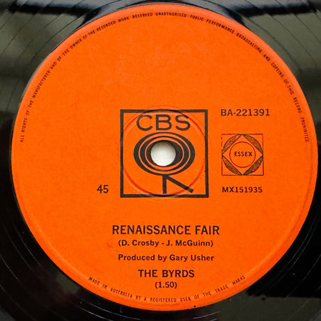 The Byrds : My Back Pages / Renaissance Fair (7", Single)