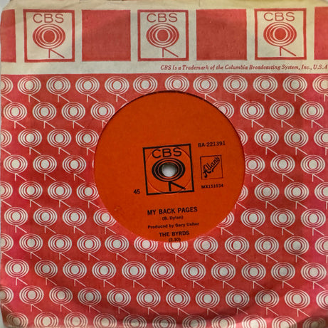 The Byrds : My Back Pages / Renaissance Fair (7", Single)