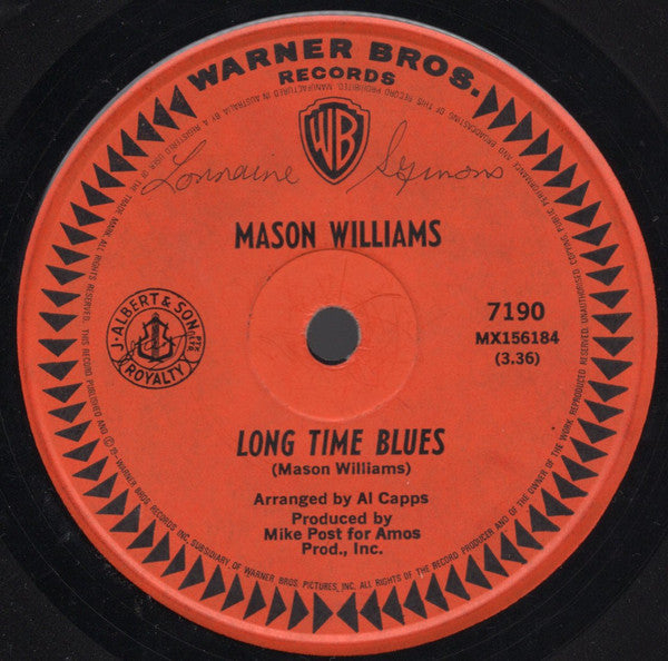 Mason Williams : Classical Gas (7", Single)