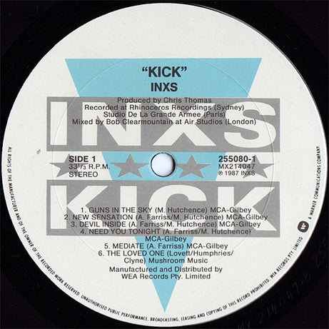 INXS : Kick (LP, Album, Gat)