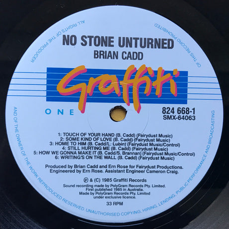 Brian Cadd : No Stone Unturned (LP, Album)