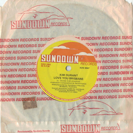 Kim Durant : Love You Brisbane (7")
