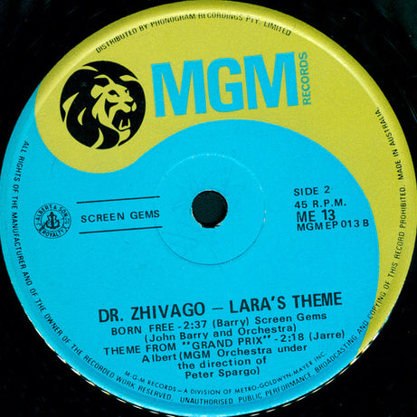 Various : Themes From The Great Motion Pictures (7", EP)