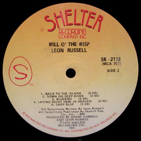 Leon Russell : Will O' The Wisp (LP, Album, Glo)