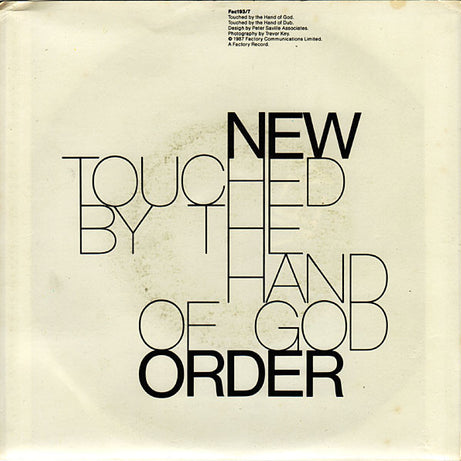 New Order : Touched By The Hand Of God (7")