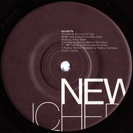 New Order : Touched By The Hand Of God (7")