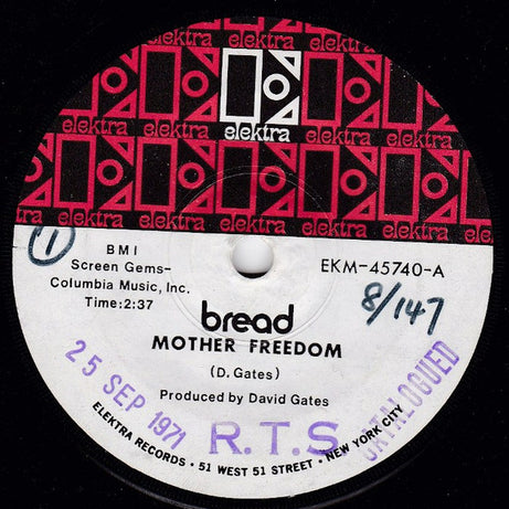 Bread : Mother Freedom (7", Single)