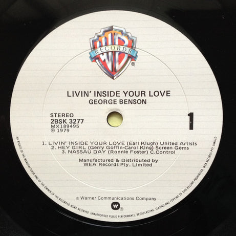 George Benson : Livin' Inside Your Love (2xLP, Album, Gat)
