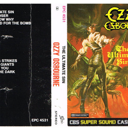 Ozzy Osbourne : The Ultimate Sin (Cass, Album)
