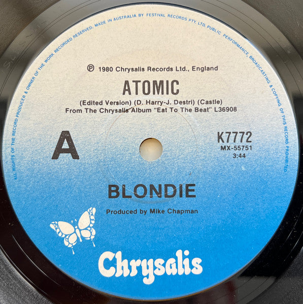 Blondie : Atomic (7", Single)