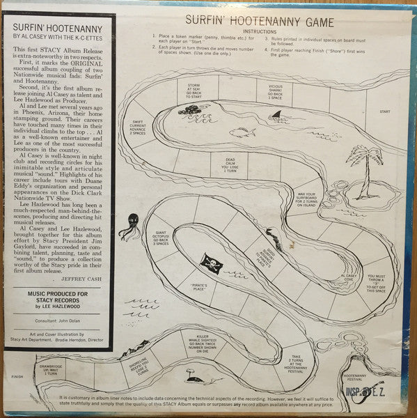 Al Casey (2) : Surfin' Hootenanny (LP, Mono)
