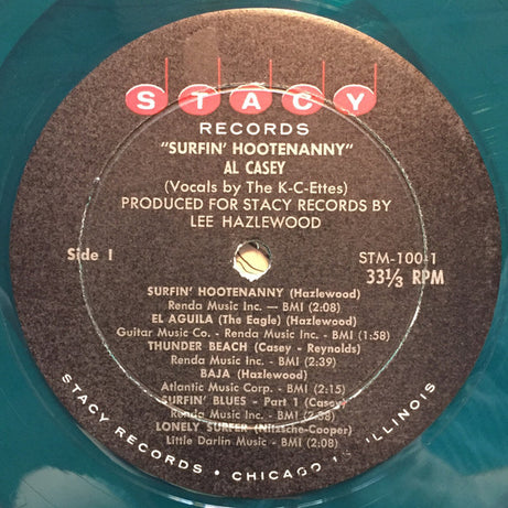 Al Casey (2) : Surfin' Hootenanny (LP, Mono)