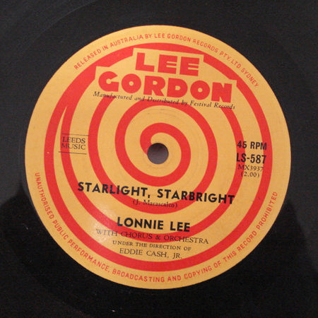 Lonnie Lee : Starlight, Starbright (7", Single)