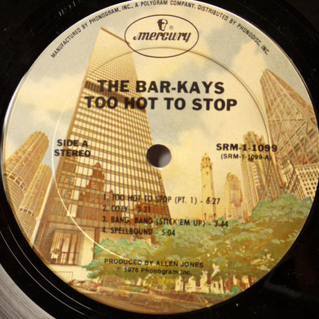 Bar-Kays : Too Hot To Stop (LP, Album, RE, Ter)