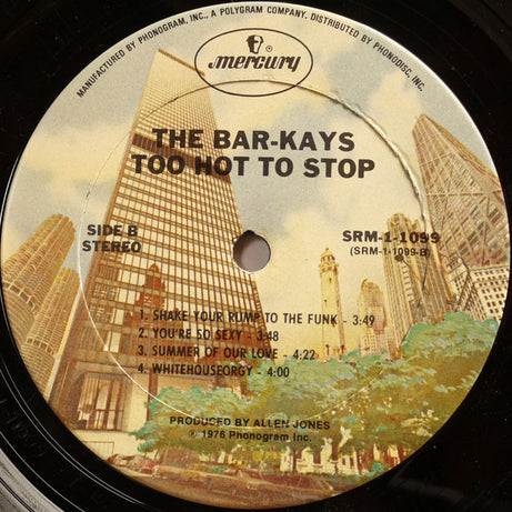 Bar-Kays : Too Hot To Stop (LP, Album, RE, Ter)