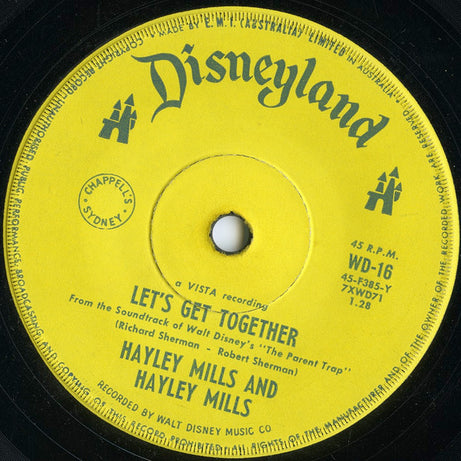Hayley Mills : Let's Get Together (7", Single)
