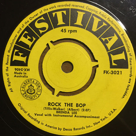 Brenda Lee : Rock-A-Bye Baby Blues (7", Single)