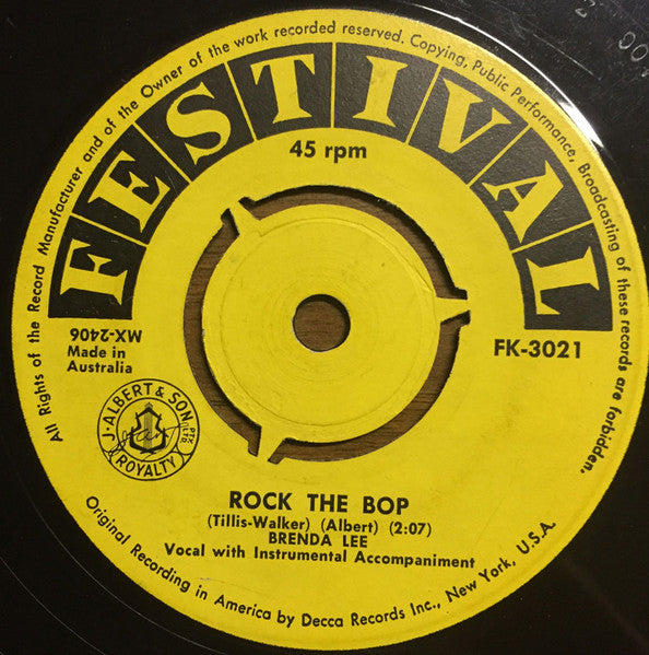 Brenda Lee : Rock-A-Bye Baby Blues (7", Single)