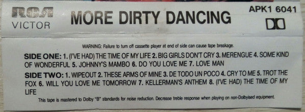 Various : More Dirty Dancing (Cass, Comp)