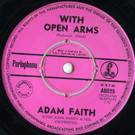Adam Faith With John Barry & His Orchestra : How About That! (7", Single)