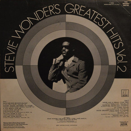 Stevie Wonder : Stevie Wonder's Greatest Hits Vol. 2 (LP, Comp, RE)