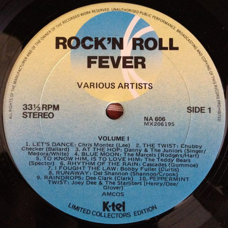 Various : Rock'N Roll Fever Volume I (LP, Comp)