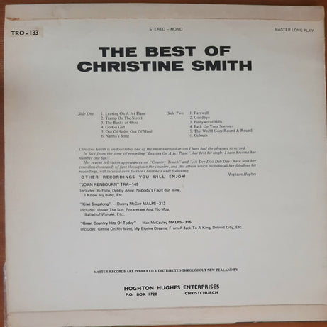 Christine Smith (3) : The Best Of Christine Smith (LP, Comp)