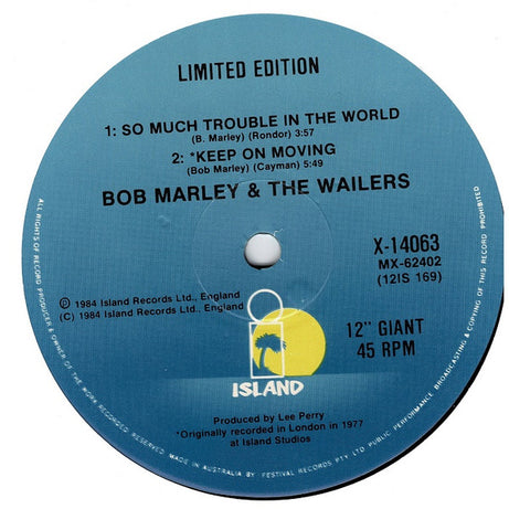 Bob Marley & The Wailers : One Love / People Get Ready (12", Single, Ltd, Num)