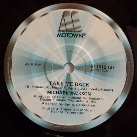 Michael Jackson : One Day In Your Life  (7", Single)