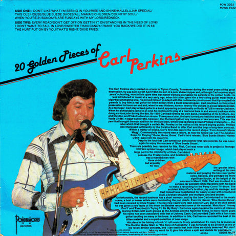 Carl Perkins : 20 Golden Pieces Of (LP, Comp)