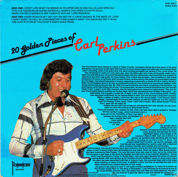 Carl Perkins : 20 Golden Pieces Of (LP, Comp)